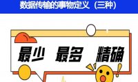数据传输的事物定义有哪三种
