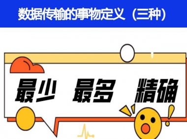 数据传输的事物定义有哪三种