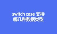 switch case支持哪几种数据类型