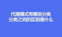 代理模式有哪些分类，分类之间的区别是什么