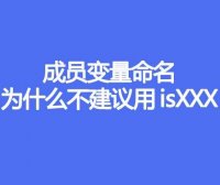 成员变量命名为什么不建议用isXXX