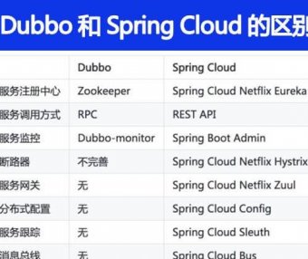 Dubbo 和 Spring Cloud 的区别
