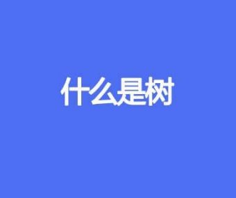 什么是树