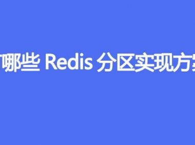 有哪些Redis分区实现方案