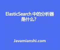 ElasticSearch 中的分析器是什么？