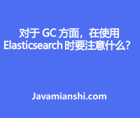 对于 GC 方面，在使用 Elasticsearch 时要注意什么？